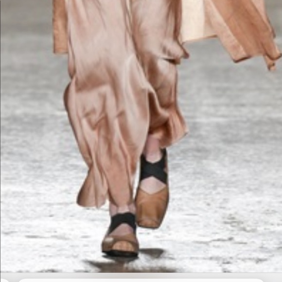 Uma Wang velvet  cross strap ballerinas EU39 NWT - Picture 6 of 14